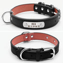 Collier en cuir personnalisable, noir
