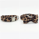 Collier nœud papillon Léopard pour chien, avec ou sans nœud