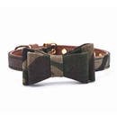 Collier en cuir camouflage militaire