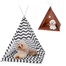 Tipi noir et blanc pour petits chiens