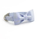 Ensemble longe & collier nœud papillon Rayé pour chien
