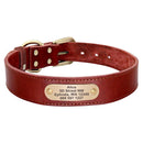 Collier en cuir Alice personnalisable pour chien