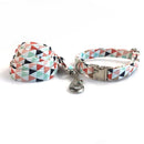 Ensemble laisse & collier nœud papillon Triangle pour chien