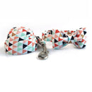 Ensemble laisse & collier nœud papillon Triangle pour chien